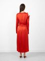 Fontes Dress Tomato by Rachel Comey at Couverture and The Garbstore rear shot