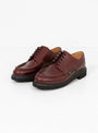 Villandry Shoe Burgundy Chromexcel Leather by Paraboot at Couverture and The Garbstore close up