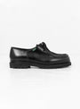 Michael Shoe Black Smooth Leather & Cow Hair by Paraboot at Couverture and The Garbstore