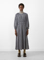 Carola Dress Navy Beige Check by Skall Studio at Couverture and The Garbstore
