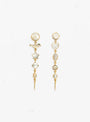 Five Charm With Victorian Drop Earrings White by Grainne Morton at Couverture and The Garbstore