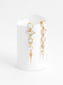 Five Charm With Victorian Drop Earrings White by Grainne Morton at Couverture and The Garbstore pair