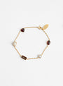 Five Mini Charm Bracelet Brown by Grainne Morton at Couverture and The Garbstore