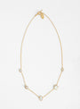 Five Mini Charm Necklace White by Grainne Morton at Couverture and The Garbstore