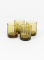 Reed Tumbler Set Amber by Brut Homeware at Couverture and The Garbstore