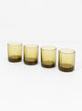Reed Tumbler Set Amber by Brut Homeware at Couverture and The Garbstore set of 4