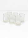 Reed Drinking Glass Set Clear by Brut Homeware at Couverture and The Garbstore