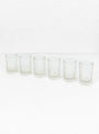 Reed Drinking Glass Set Clear by Brut Homeware at Couverture and The Garbstore set of 6