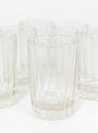 Reed Drinking Glass Set Clear by Brut Homeware at Couverture and The Garbstore