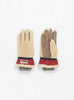 Teddy 5 Finger Glove Beige & Wine by Elmer at Couverture and The Garbstore