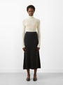 Sheer Gauze Turtleneck Crema by Modern Weaving at Couverture and The Garbstore