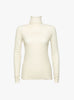 Sheer Gauze Turtleneck Crema by Modern Weaving at Couverture and The Garbstore
model front 