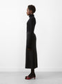 Sheer Gauze Turtleneck Black by Modern Weaving at Couverture and The Garbstore side profile