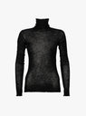 Sheer Gauze Turtleneck Black by Modern Weaving at Couverture and The Garbstore ghost 