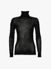 Sheer Gauze Turtleneck Black by Modern Weaving at Couverture and The Garbstore ghost 