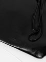 Single Strap Crossbody Glossed Black by Modern Weaving at Couverture and The Garbstore close up 
