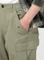 Military Cargo Pant Ripstop Olive by Stussy at Couverture and The Garbstore pockets 