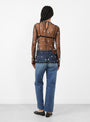 Wilding Top in Black by Rachel Comey at Couverture & The Garbstore
Model Back View