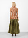 Avril Polo Burnt Orange Spacedye by Rachel Comey at Couverture and The Garbstore rear shot 