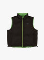 Reversible Down Vest Sprout & Black by Sedan All-Purpose at Couverture and The Garbstore rear 