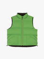 Reversible Down Vest Sprout & Black by Sedan All-Purpose at Couverture and The Garbstore