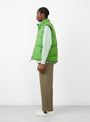 Reversible Down Vest Sprout & Black by Sedan All-Purpose at Couverture and The Garbstore side profile
