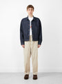 Type 1+ Cashmere Denim Jacket Rinse by TDR at Couverture and The Garbstore on model 