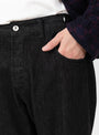 Bez Organic Cotton Jean Earth Black by YMC at Couverture and The Garbstore close up 
