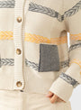 New Stitch Cardigan, Beige Mixed Black by Henrik Vibskov at Couverture & The Garbstore
Close-up