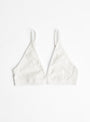 Carrie Soft Cup Bra Natural White by Elliot Organics at Couverture & The Garbstore
Front View