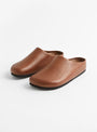 Dilo Leather Mules Caramel by Soeur at Couverture & The Garbstore
Front2