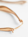 Irregular Brass Hoop Earrings Gold Plated from Helena Rohner at Couverture & The Garbstore
Close-up