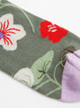 Tiger Cedar Flowers Socks by Bonne Maison at Couverture and The Garbstore Detail