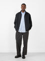 Stand Collar Zip Up Blouson Check by FARAH Japan at Couverture & The Garbstore Model Front View
