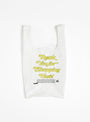 Thank you Bag Yellow on White by Open Editions at Couverture & The Garbstore 
