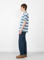 Straight 5 Pocket Pants Dark Blue Damage by CIOTA at Couverture & The Garbstore
Side