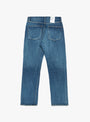 Straight 5 Pocket Pants Medium Dark Blue Damage by CIOTA at Couverture & The Garbstore
Back