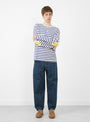 Baggy 5 Pocket Pants Dark Blue Damage by CIOTA at Couverture & The Garbstore
Front2