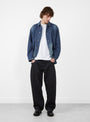 Baggy 5 Pocket Pants Black (One Wash) by CIOTA at Couverture & The Garbstore
model front 