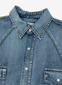 Denim Western Shirt Mid Indigo Wash by Carter Young at Couverture & The Garbstore
Close-Up