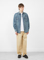 Denim Western Shirt Mid Indigo Wash by Carter Young at Couverture & The Garbstore
Front View2