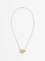 Moneta Necklace Silver Gold by Laura Lombardi at Couverture & The Garbstore 