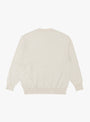 Wave Cotton Knit Pullover in Beige by Yonetomi at Couverture & The Garbstore
Back View