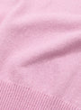Wave Cotton Knit Pullover in Pink by Yonetomi at Couverture & The Garbstore Close-up