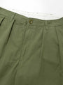 Drill Part Timer Pants Olive by Service Works at Couverture & The Garbstore 
Close up 2