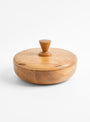 Oak L Bowl Container - Triangle Knob by Small Goods Design at Couverture & The Garbstore
Front