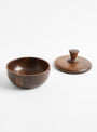 Walnut S Bowl Container - Triangle Knob by Small Goods Design at Couverture & The Garbstore
