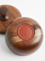 Walnut S Bowl Container - Triangle Knob by Small Goods Design at Couverture & The Garbstore
Bottom