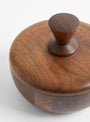 Walnut S Bowl Container - Triangle Knob by Small Goods Design at Couverture & The Garbstore
Top