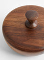 Walnut L Bowl Container - Triangle Knob by Small Goods Design at Couverture & The Garbstore
Top